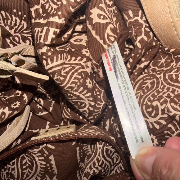 Free People/We The Free Studded Tan Leather Savoy Crossbody Bag Real Leather - Picture 10 of 13